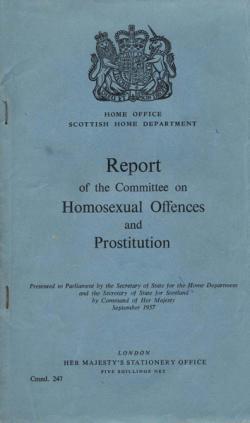 Wolfenden Report - homosexuality decriminalised