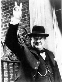 Winston Churchill dies