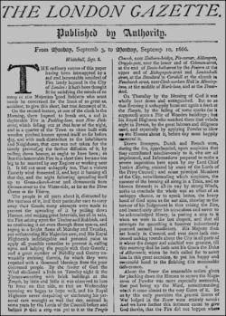 London Gazette First Published